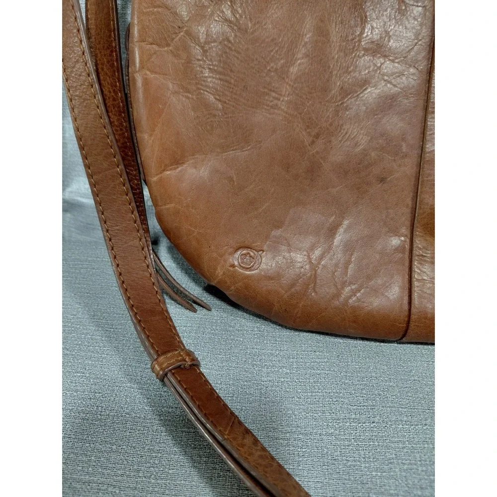 Born Hobo Shoulder Bag Brown Adjustable Strap Lace Up Sides